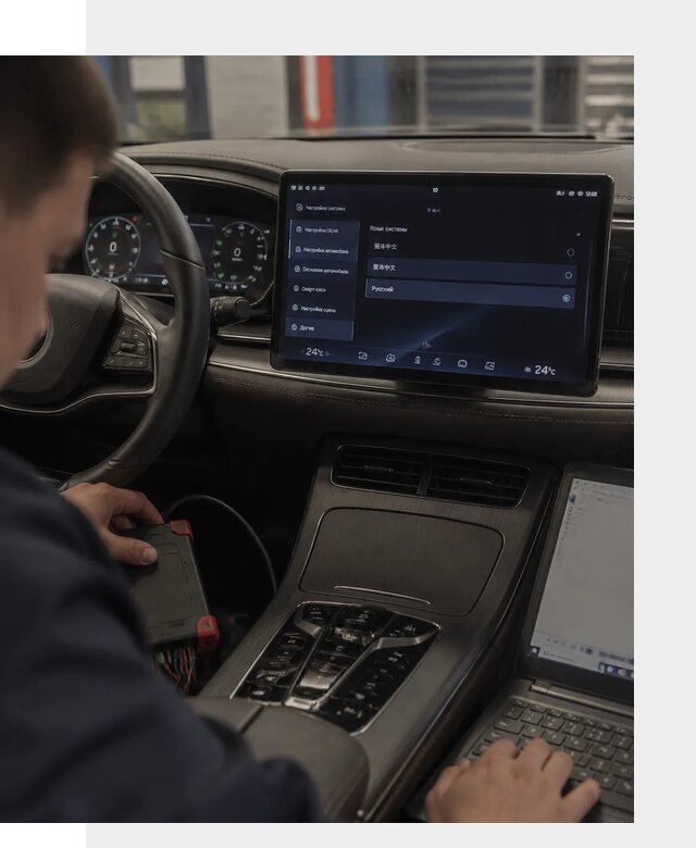 Русификация автомобиля BYD HAN для эксплуатации в Котельниках